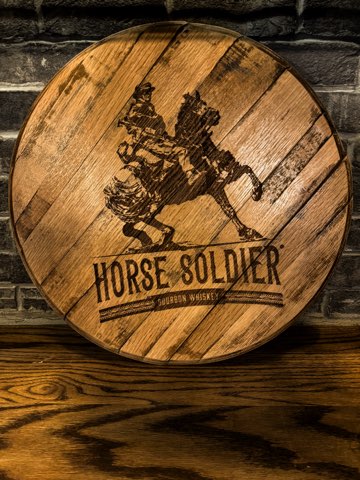 Finished Barrel Head | Horse Soldier Bourbon