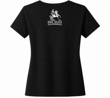 Load image into Gallery viewer, Whiskey Made Me Do It | Ladies V-Neck | Horse Soldier Bourbon
