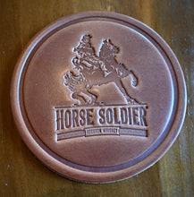 Load image into Gallery viewer, Premium Leather Coaster | Horse Soldier Bourbon
