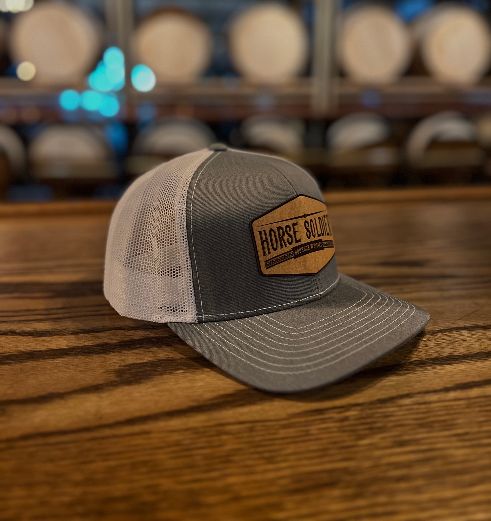 Just Add Bourbon Cream and Brown Trucker Hat Comus Bourbon Snapback – NUTHIN FANCY CO main image 2