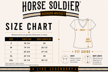 Load image into Gallery viewer, Whiskey Made Me Do It | Ladies V-Neck | Horse Soldier Bourbon

