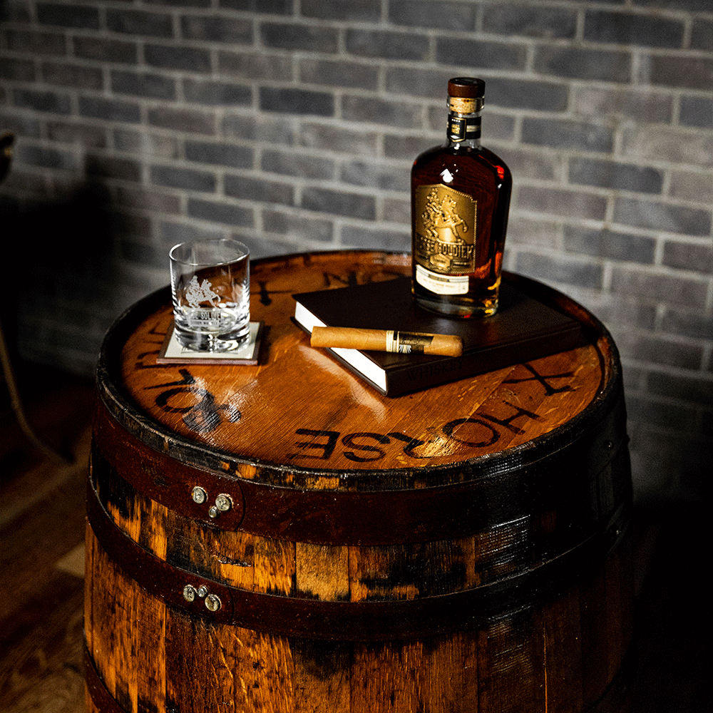 HSB Wooden Barrel Table